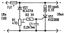 Защита блока питания от перенапряжения на выходе схема