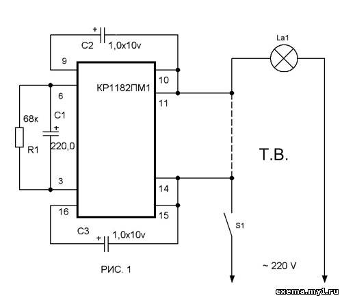 Кр1182пм1 схема подключения