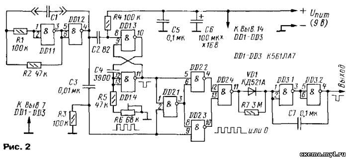 Микросхема К561ЛА7 в электронных конструкциях