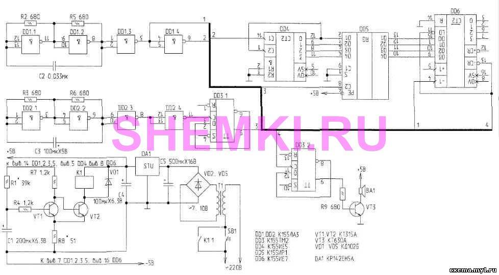 Кр1012гп3 схема включения