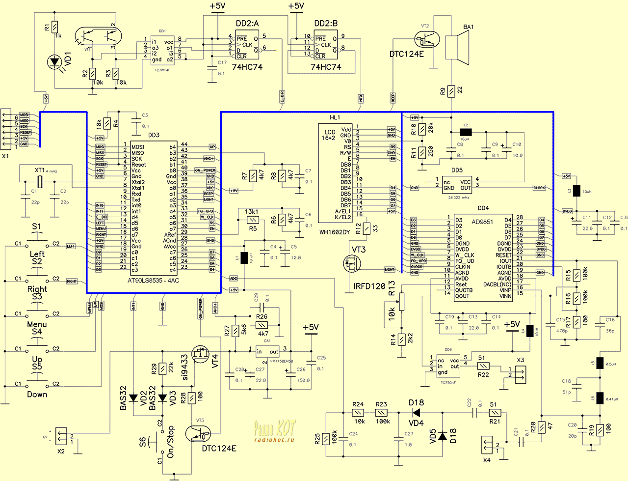Бортовой компьютер на AVR микроконтроллере
