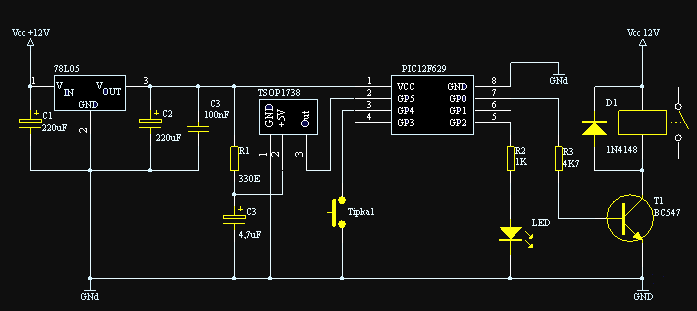 Устройства на микроконтроллере pic12f629 сборник схем прошивок