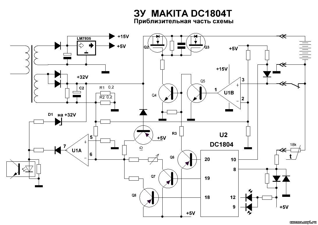 Зарядное устройство моргает. Dc1804t Makita схема. Схема зарядного устройства Makita dc18rc. Схема зарядки аккумулятора Макита. Макита зарядное устройство 18 вольт схема.